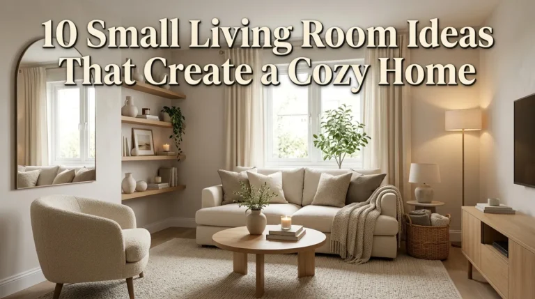10 Small Living Room Ideas That Create a Cozy Home