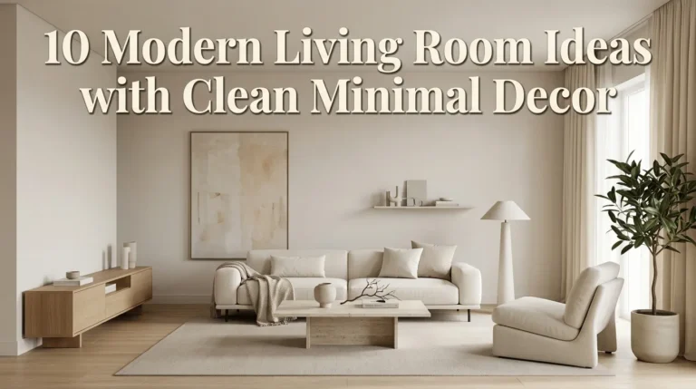 10 Modern Living Room Ideas with Clean Minimal Decor