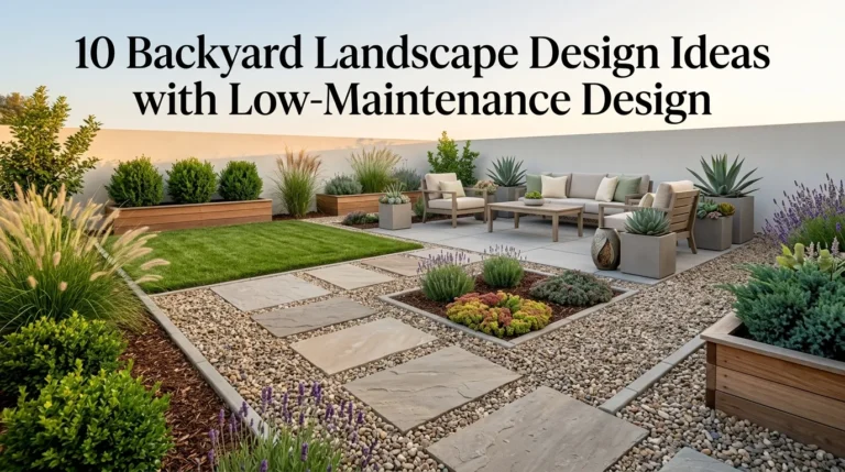 10 Backyard Landscape Design Ideas with Low-Maintenance Design