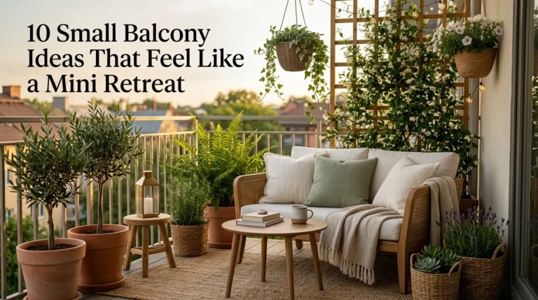 10 Small Balcony Ideas That Feel Like a Mini Retreat