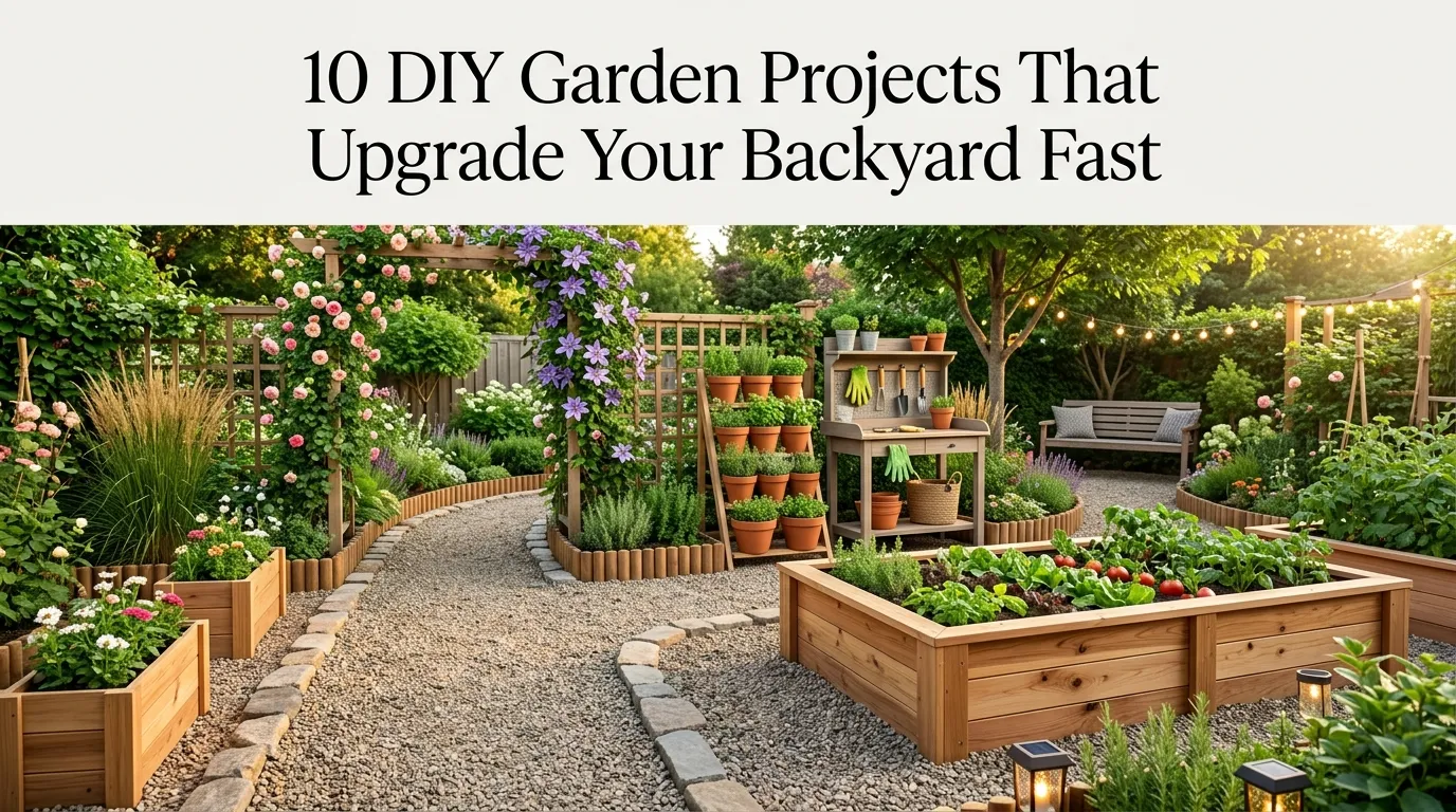 10 DIY Garden Projects That Upgrade Your Backyard Fast