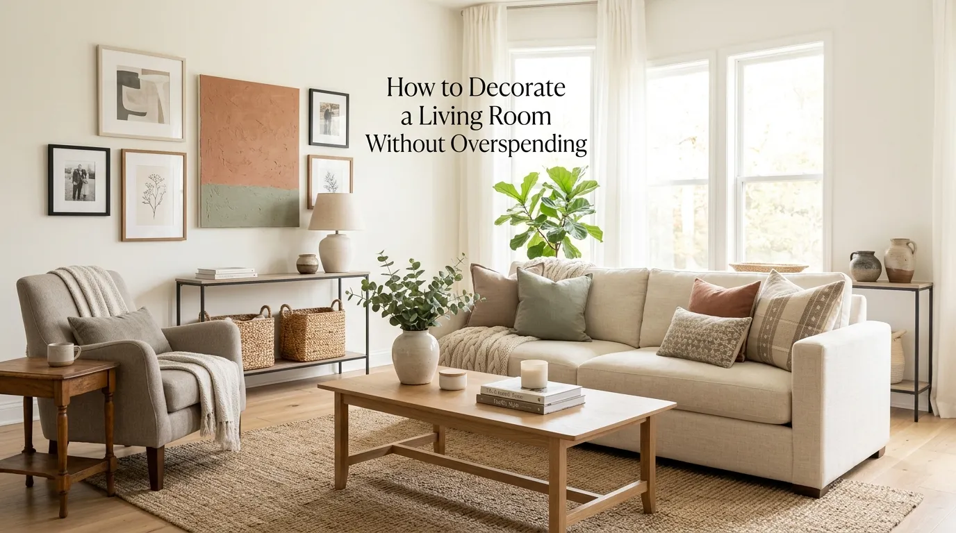 How to Decorate a Living Room Without Overspending