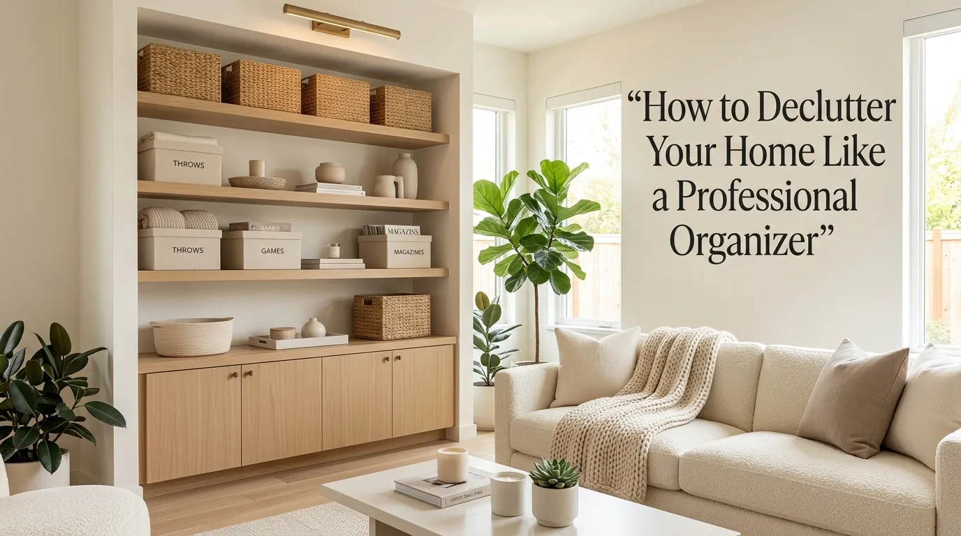 How to Declutter Your Home Like a Professional Organizer