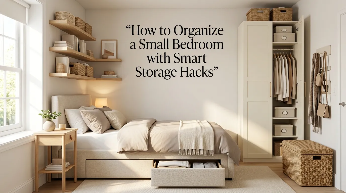 How to Organize a Small Bedroom with Smart Storage Hacks
