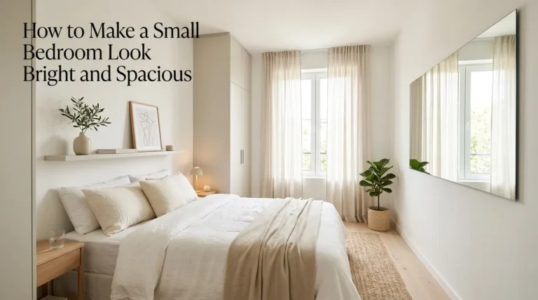 How to Make a Small Bedroom Look Bright and Spacious