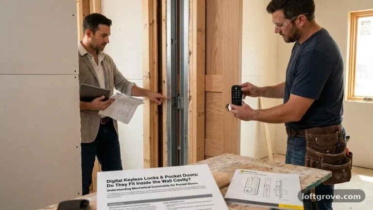 Digital Keyless Locks for Pocket Doors: Do They Fit Inside the Wall Cavity?